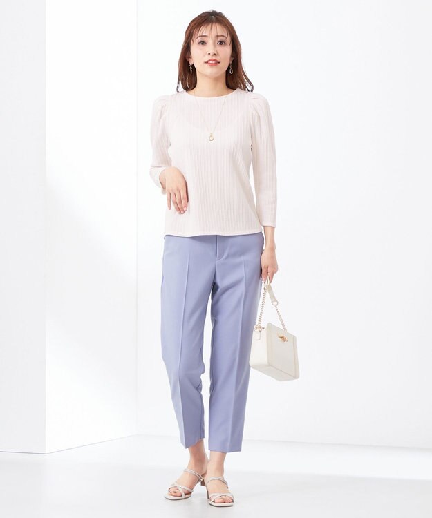 ANY SIS 【洗える】ミニケーブルジャカード プルオーバー アイボリー