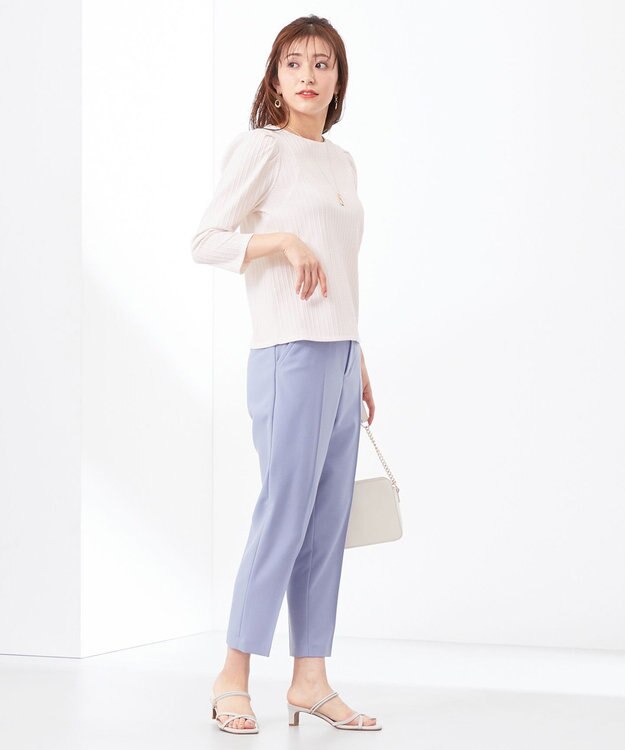 ANY SIS 【洗える】ミニケーブルジャカード プルオーバー アイボリー