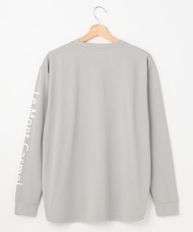 SHARE PARK LADIES 【UNISEX】吸水速乾 ショルダーロゴロングスリーブTシャツ（S・Mサイズ） グレー