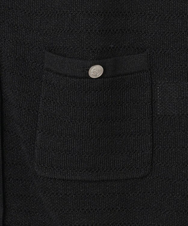 J.PRESS LADIES Paper Blend Summer ニット ジャケット ネイビー系