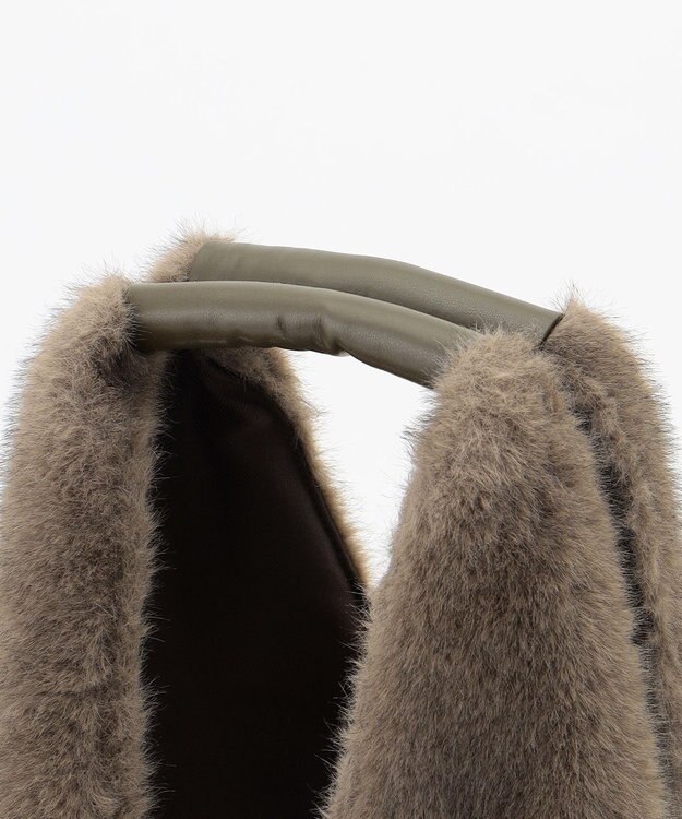 自由区 【SHIHOさん着用】イージーファー バッグ モカ