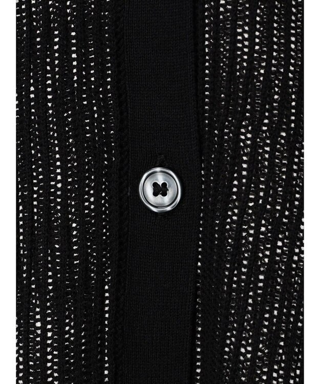 AMERICAN HOLIC メッシュＶネックニットカーディガン Black