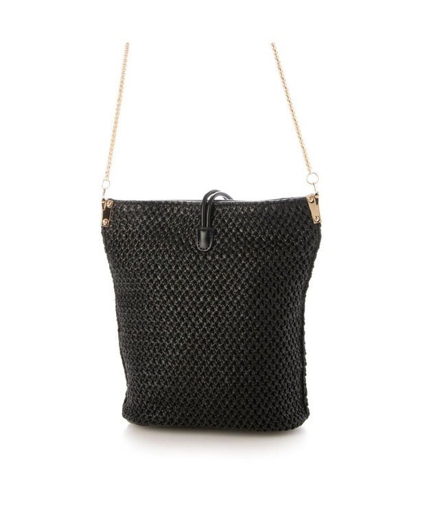 UNBILLION カシュカシュ cachecache / 口前ストラップポリプロピレンショルダー ブラック