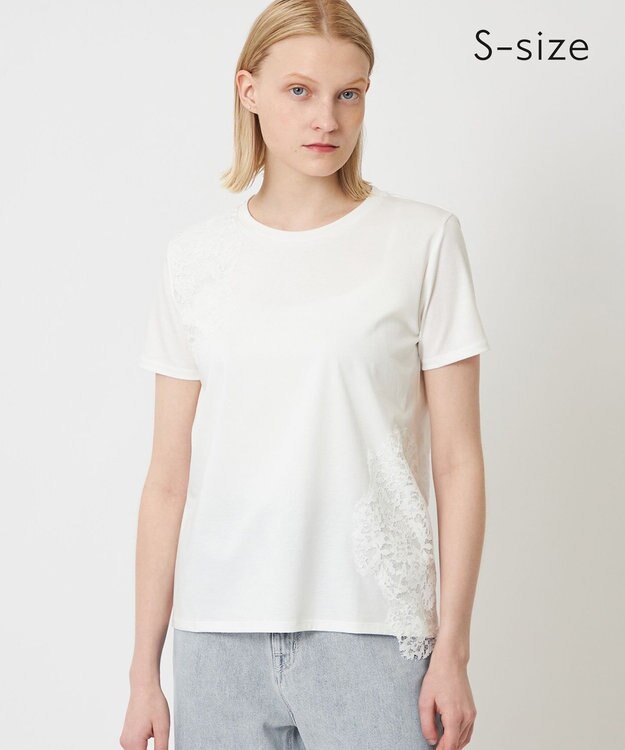 BEIGE， 【S-size】GERBERA / レーストップス White×White