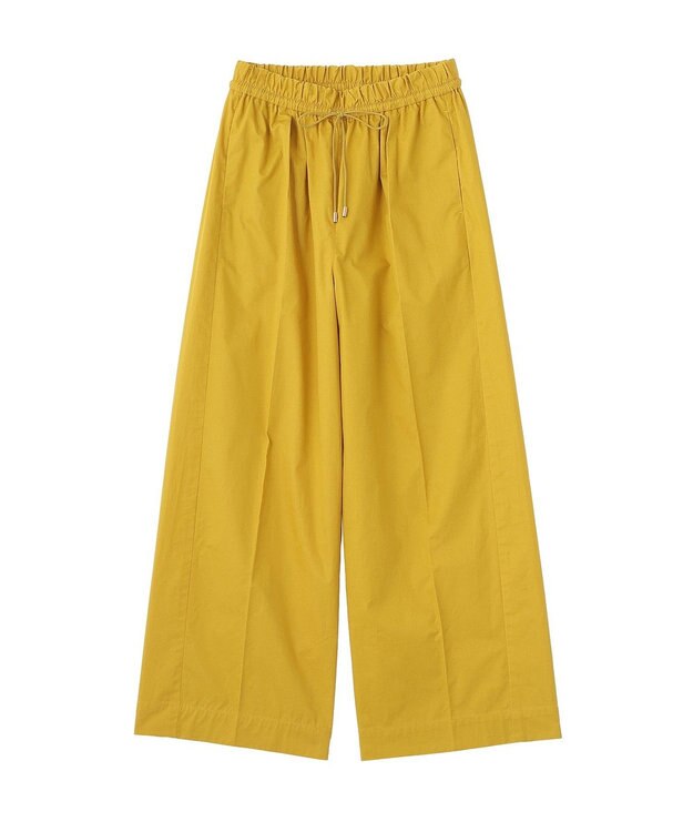 YECCA VECCA コットンイージー切替ワイドパンツ Yellow