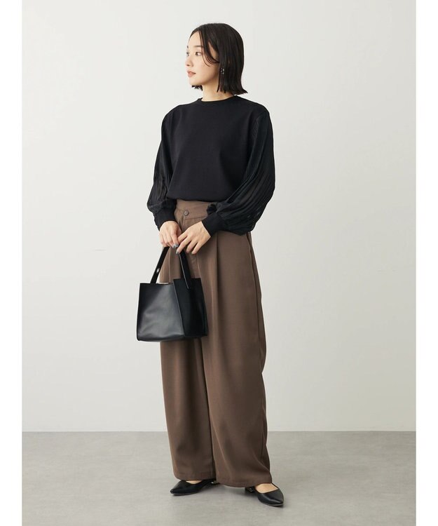 Green Parks ・ＥＬＥＮＣＡＲＥ　ＤＵＥ　ワイドパンツ Brown