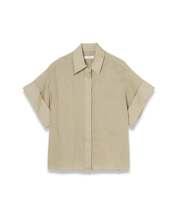 JOSEPH ラミーボイル　ショートスリーブブラウス　JUSTI Cactus