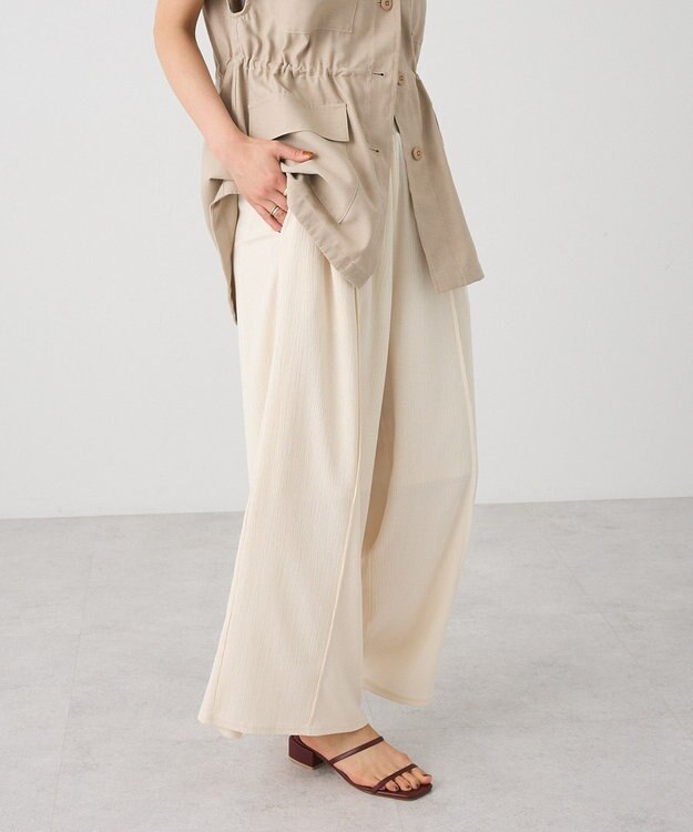 CRAFT STANDARD BOUTIQUE ワイドイージーパンツ Light Beige