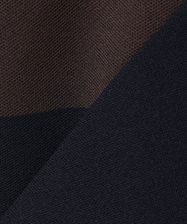 ICB 【洗える】 シンセティックダブルフェイス ラガーニットプルオーバー ネイビー×ダークブラウン系