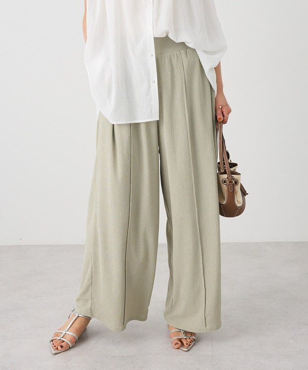 CRAFT STANDARD BOUTIQUE ワイドイージーパンツ Light Green