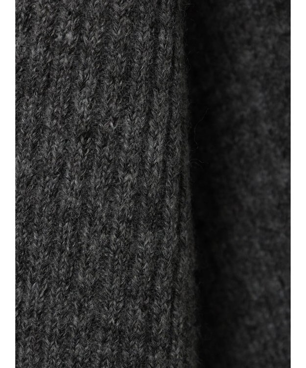 Green Parks リブニットミニワンピース Gray Mixture