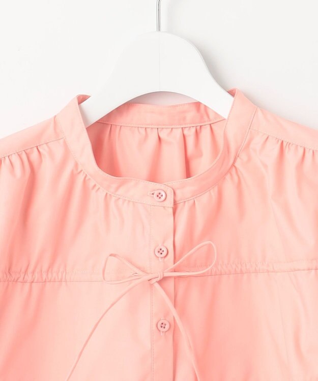 Feroux リボンギャザー ブラウス ピンク系