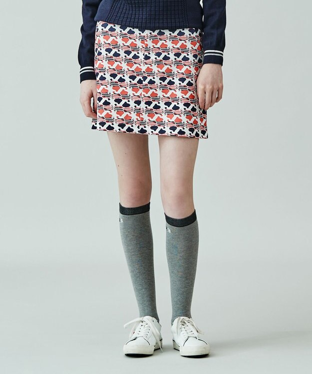 23区GOLF 【WOMEN】ＰＡＲＩＳ柄プリント ダンボール スカート ホワイト系5