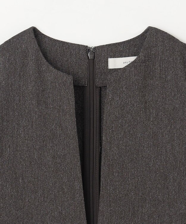 ANY L クラシカルツイードワンピース ブラウン