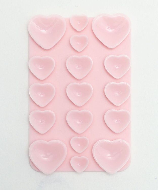 WEGO ハートマルチ吸盤シート ピンク