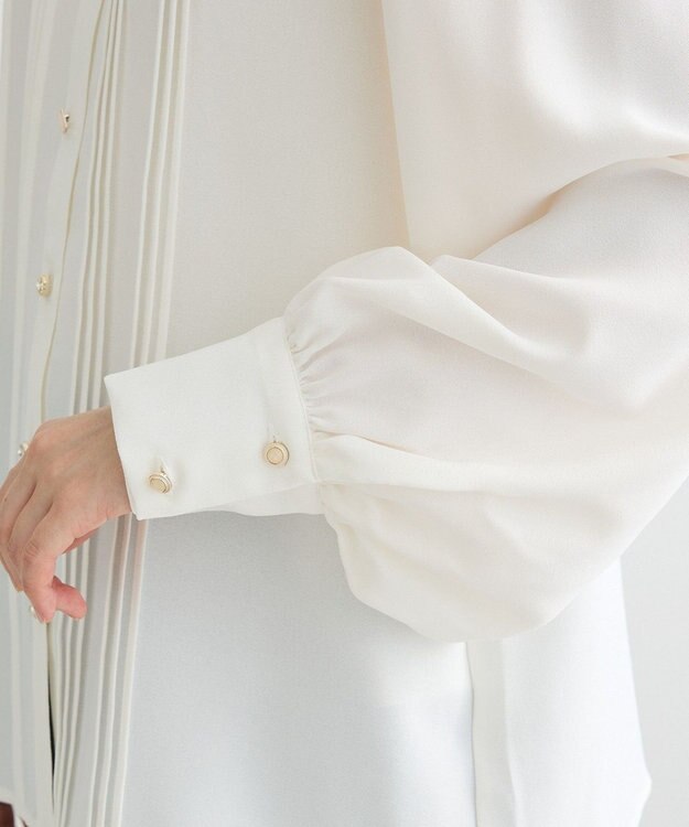 Green Parks ・ＥＬＥＮＣＡＲＥ　ＤＵＥ　ピンタックブラウス Off White