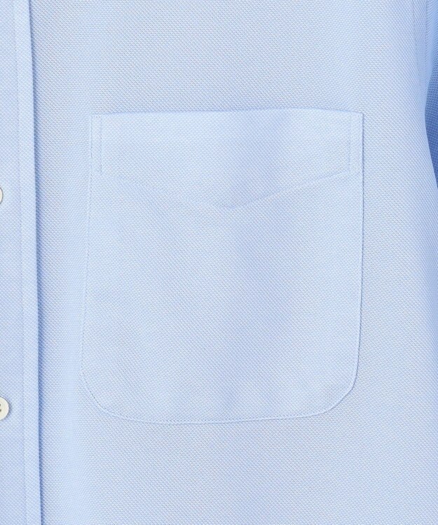 J.PRESS MEN 【夏に嬉しい高機能】カノコインレイパッチポケット シャツ/B.D. サックスブルー系