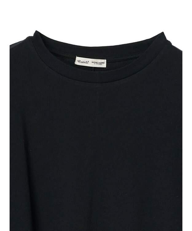 CRAFT STANDARD BOUTIQUE シルケット天竺　フロントギャザーＢＩＧ　Ｔｅｅ　Ｌ／Ｓ Black
