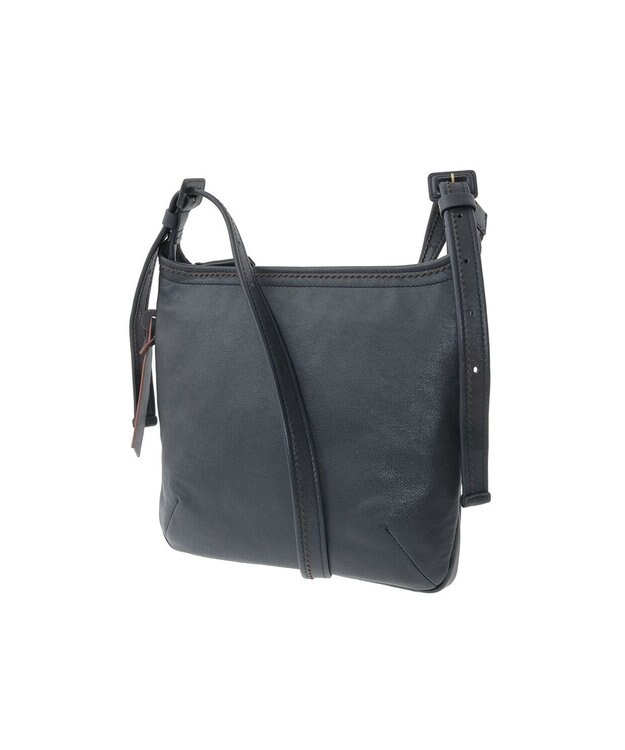 genten フェザートートバッグ　2wayショルダーバッグ クロ