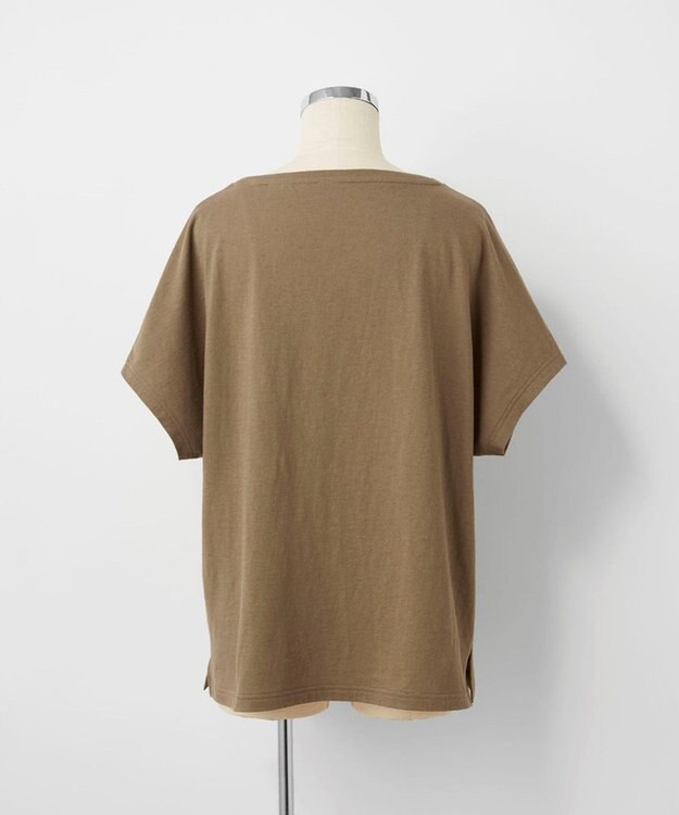 TOQUE 〈大草直子さんアドバイザー〉 タンギスコットン天竺半袖Ｔシャツ カーキ