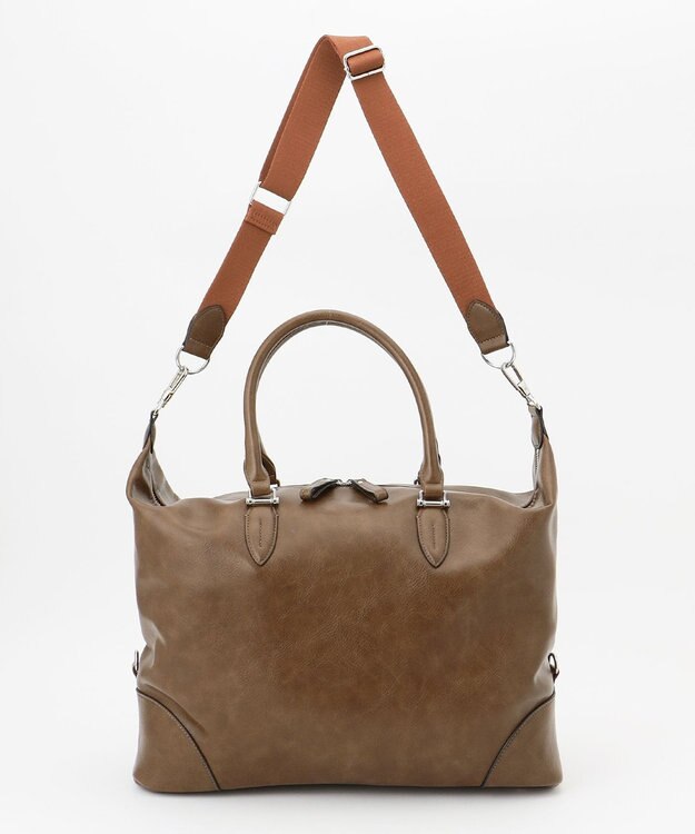 UNBILLION 【テレビ ドラマ着用アイテム】Otias アンティークタイプ合皮2WAYボストン ブラウン