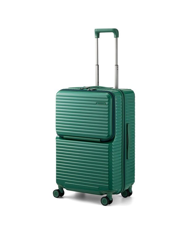 ACE BAGS & LUGGAGE EDGELINK クルーズボックスグリント スーツケース 64L フロントオープン 09143 エッジリンク グリーン