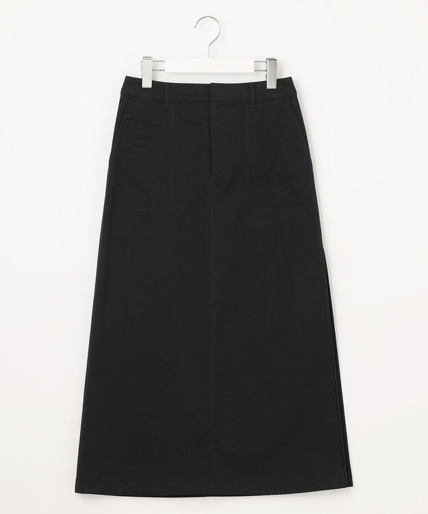 J.PRESS LADIES S 20チノストレッチ スカート ネイビー系