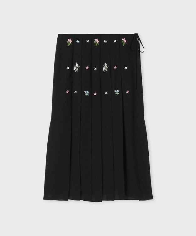 Paul Smith フラワーエンブロイダリー スカート ブラック