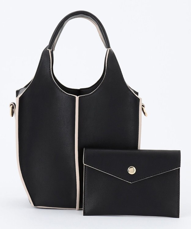 23区 アウトシームミニショルダー バッグ ブラック系