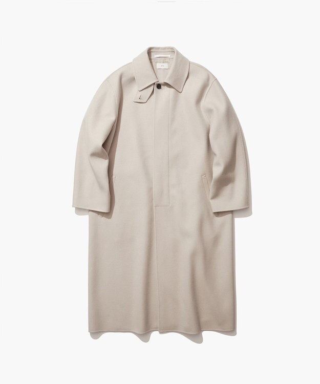 ATON SUPER 120S DOUBLE MELTON | バルマカーンコート BEIGE