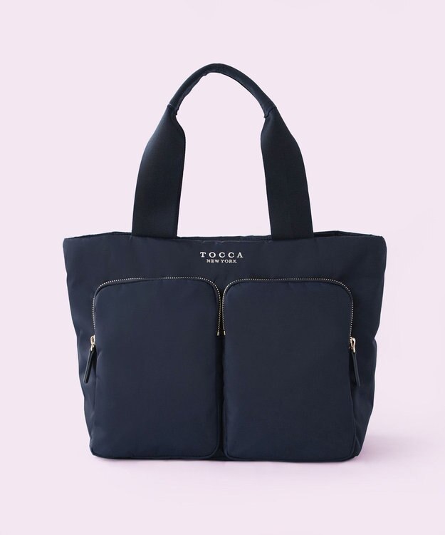 TOCCA 【WEB＆一部店舗限定・A4サイズ対応】VIA METRO NYLON BAG ナイロンバッグ ネイビー系