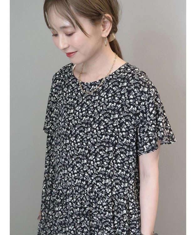 AMERICAN HOLIC アソートプリントフレンチスリーブワンピース Flower