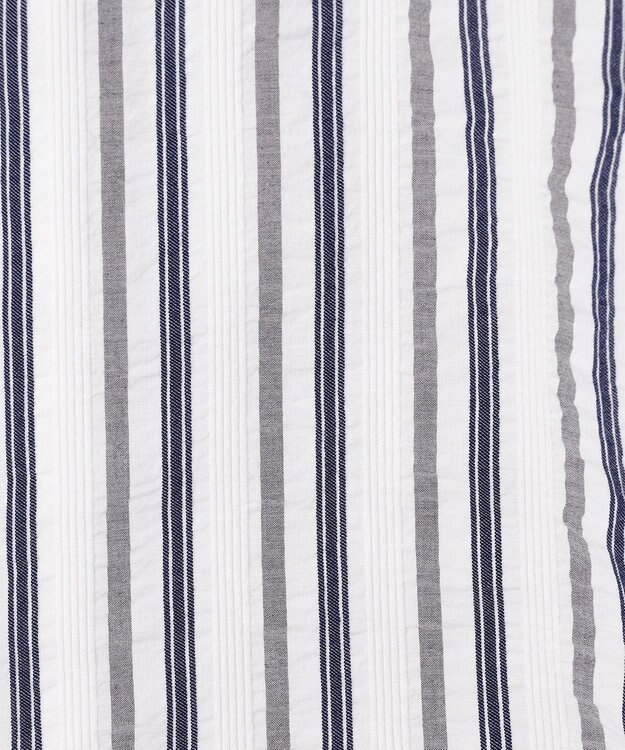 JOSEPH ABBOUD 【オーガニックコットン】オーガニックコードストライプ シャツ ダークブラウン系1