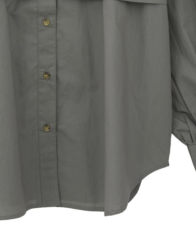 CRAFT STANDARD BOUTIQUE ヨークデザインシャツ Dark Gray