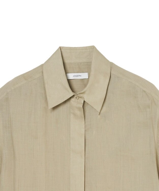 JOSEPH ラミーボイル　ショートスリーブブラウス　JUSTI Cactus