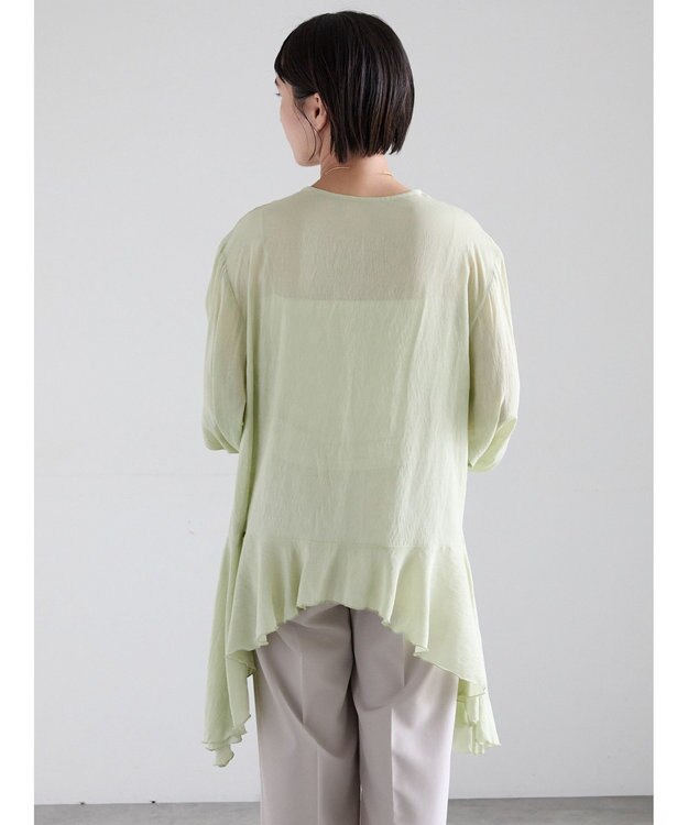 Te chichi イレギュラーヘムチュニックブラウス ピスタチオ