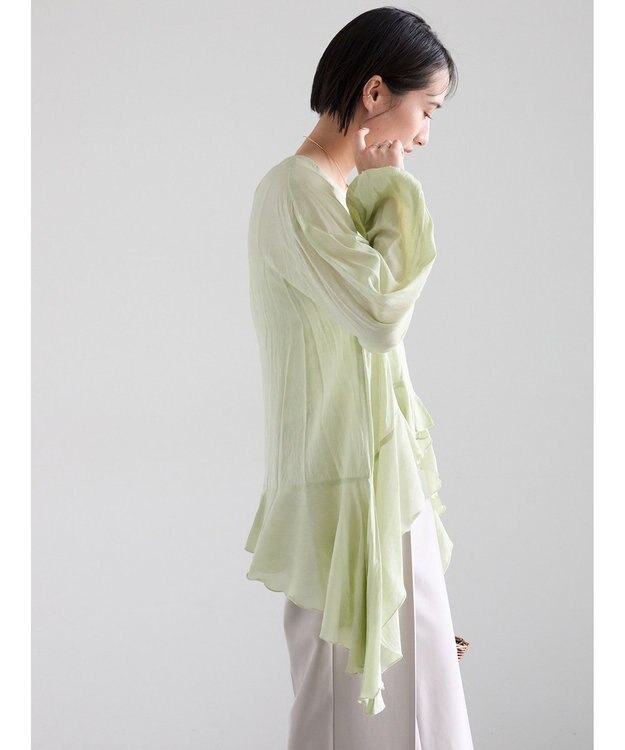 Te chichi イレギュラーヘムチュニックブラウス ピスタチオ