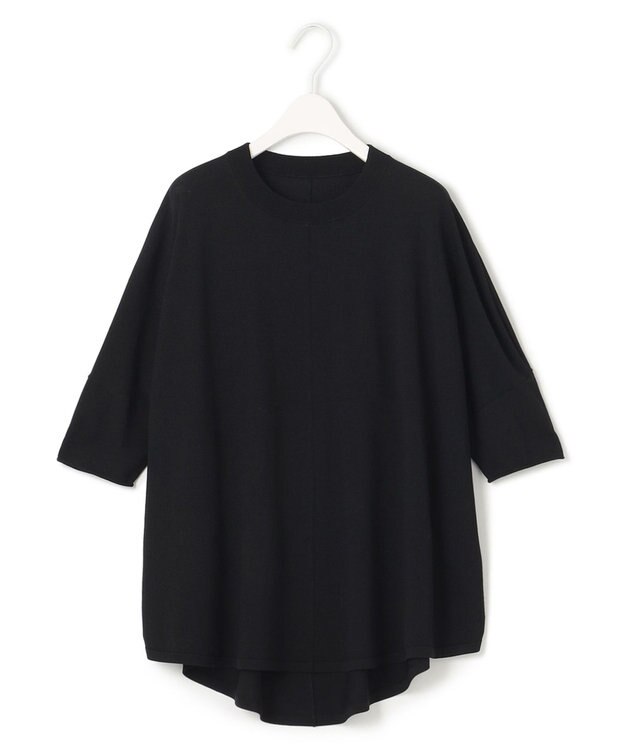 ICB 【人気のため新色追加・洗える】VIS/NYハイゲージ ５分袖プルオーバー ブラック系