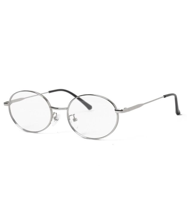 WEGO 【ユニセックス着用ITEM】オーバルメタルフレームアイウェア シルバー