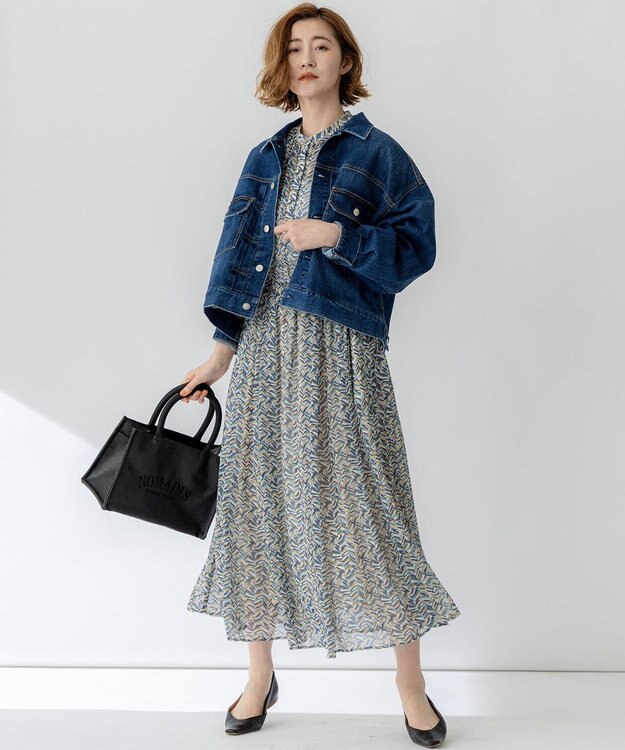 23区 L 【Oggi3月号掲載/RED CARD TOKYO×23区】ショート丈 デニム ジャケット ミッドブルー系