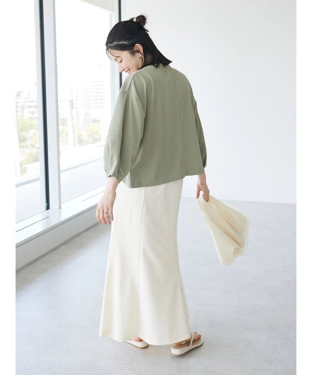 CRAFT STANDARD BOUTIQUE カットジョーゼットスカート Ivory