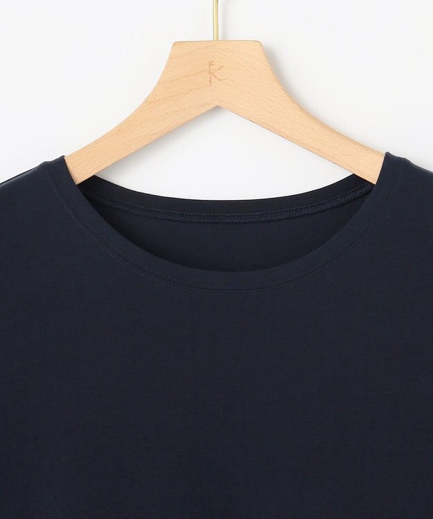 組曲 【先行予約】フリルシャツコンビ ロングTシャツ ネイビー系