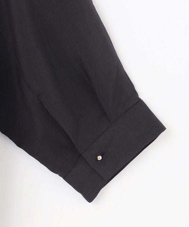 自由区 S シアージオメトリックジャカードプルオーバー ブラウス ネイビー