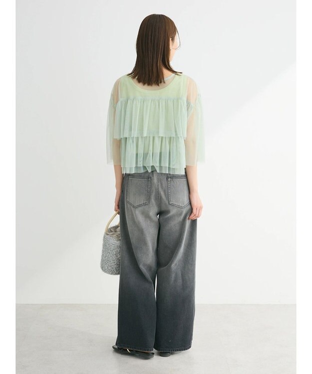 Green Parks ・ＥＬＥＮＣＡＲＥ　ＤＵＥグラデーションデニムパンツ Gray Mixture