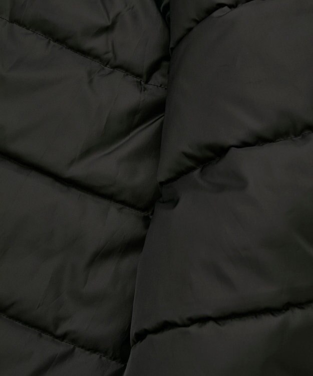 earth music&ecology フーデットパファーコート Black