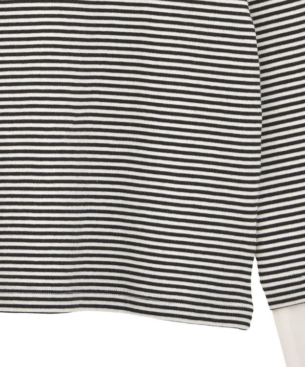 AMERICAN HOLIC 袖チュールレイヤードプルオーバー Border