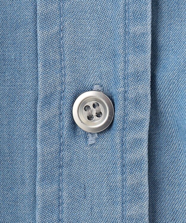 ANY 【手洗い可能】ウォッシャブルデニムシャツ ブルー