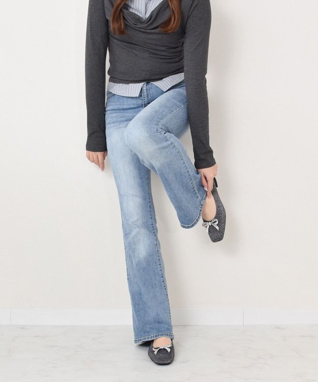 Bridget Birkin 【Bridget Birkin】ビジューリボンラメパンプス ブラック雑材