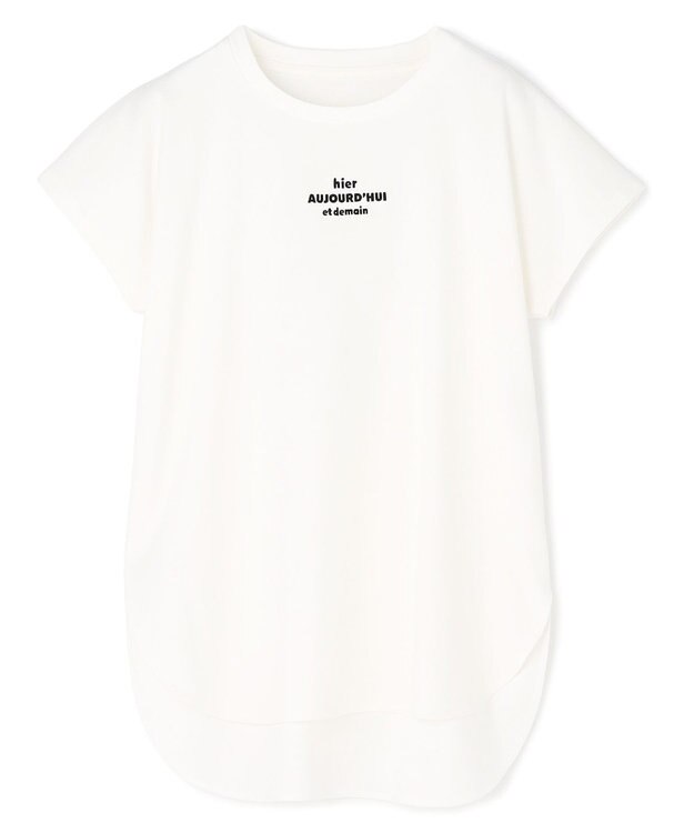 UNFILO BEAUTY FORM-T cotton ロゴ フレンチスリーブ Tシャツ オフ②