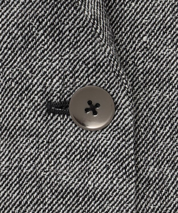 自由区 S 【洗える】ライトネップツイルジャケット コート モノトーン